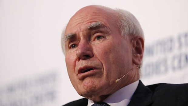 Former prime minister John Howard speaks in Sydney. (AAP)