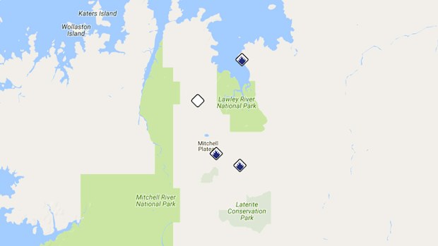 Emergency WA's bushfire map. 