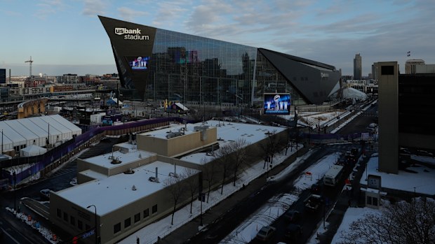The Super Bowl is being held at US Bank Stadium in Minneapolis. (AAP)