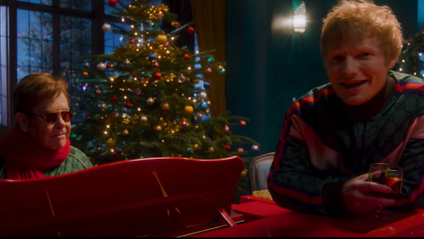 Ed Sheeran admits he 'almost killed' Elton John while shooting Christmas music video