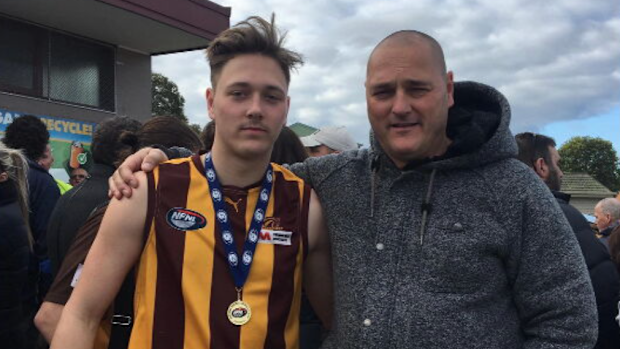 Aidan Becker, left, has been remembered as a "beautiful boy".