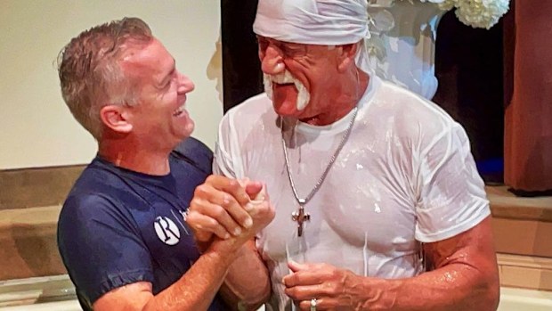 Hulk Hogan baptised