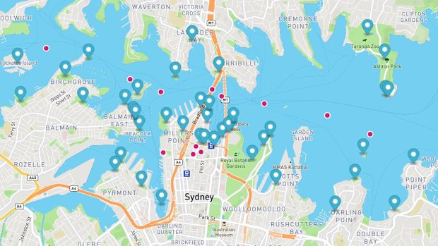 Sydney's New Year's Eve vantage points.