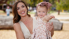 9News reporter Brittany Hoskins with her daughter.