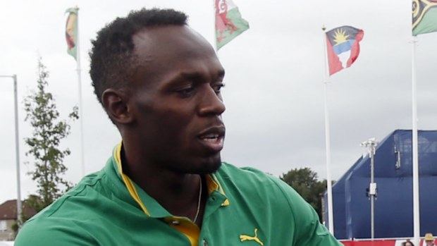 Usain Bolt at the 2014 Comm Games in Glasgow. (Getty)
