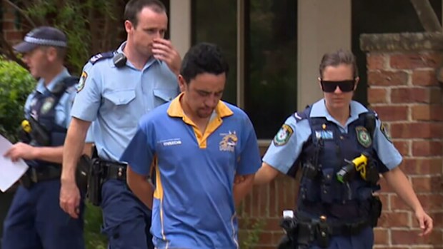 Atare Tepania is arrested by police. (9NEWS)