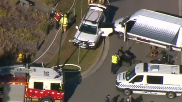 A suspicious device has been found at a house in Melbourne. (9NEWS)