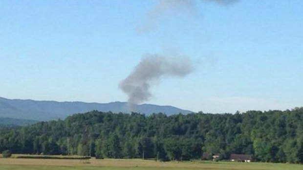 An F-15 jet has crashed in Virginia. (@stacos)