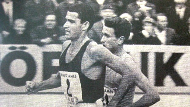 Ron Clarke, left, was an Australian athletics champion and former Gold Coast mayor. (AAP)