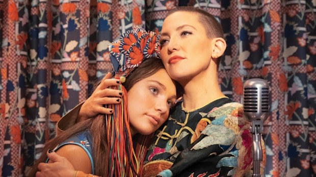 Maddie Ziegler and Kate Hudson in the movie Music, written and directed by Sia.