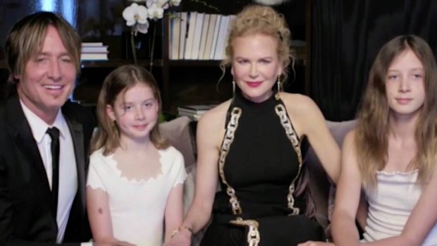 Nicole Kidman, Keith Urban and their daughter's Faith and Sunday.