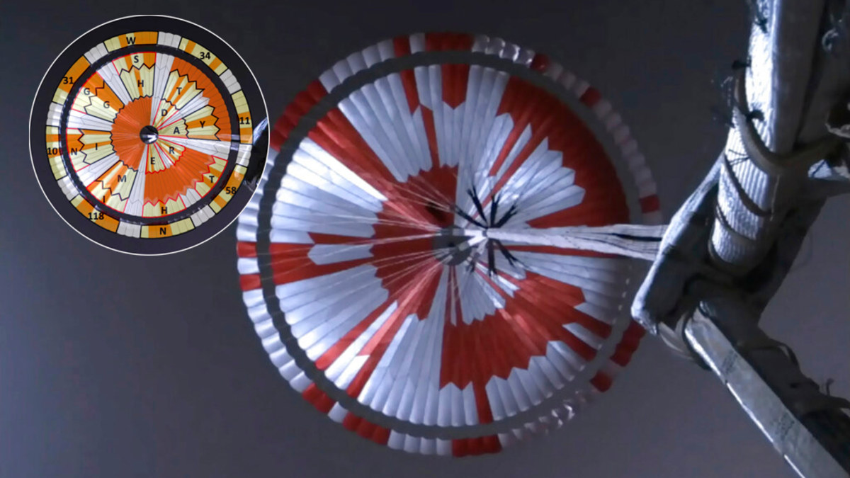 NASA Perseverance Mars rover's giant parachute carried secret message ...