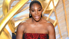 Serena Williams speaking at the Oscars in 2019.