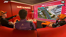 Oscar Piastri in the debrief room. 