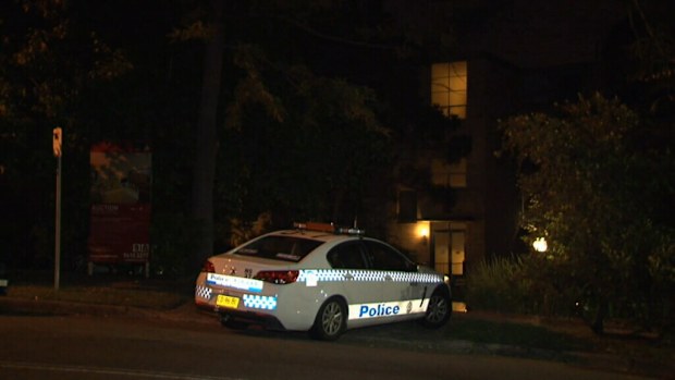 Police at the home in Lane Cove. (9NEWS)