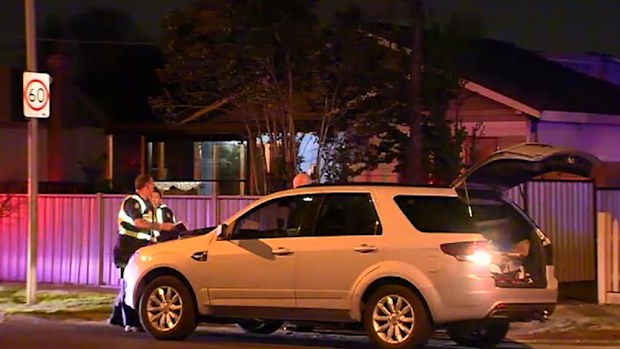 Police at the Broadmeadows scene. (9NEWS)