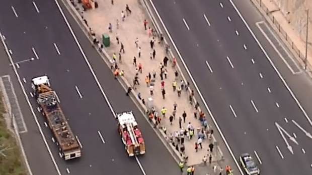 Emergency services at the scene. (9NEWS)