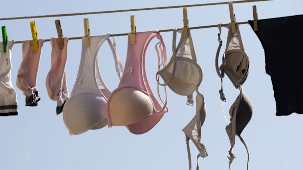 The man was found with a huge haul of women's lingerie. (AAP)