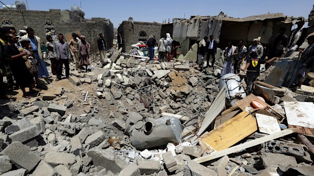 The Yemeni capital Sana'a has been battered by Saudi-led airstrikes. (AAP)
