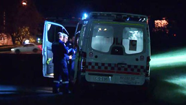 Police investigating how a man sustained stab wounds after he was found outside Sydney home. (9NEWS)