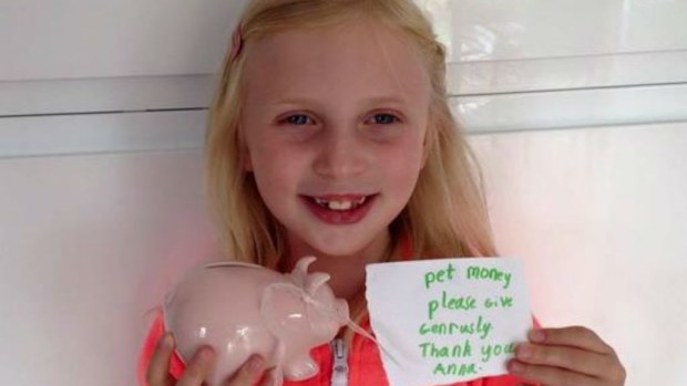 Anna Vallelly started her 'pet money' fund to raise money for endangered species. (Rachel Vallelly)