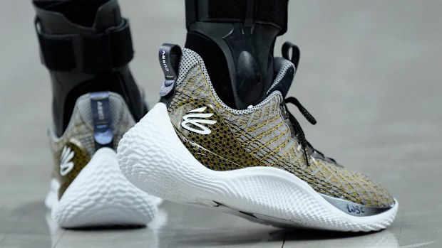 The Under Armour 'Curry 8's' worn by Stephen Curry of the Golden State Warriors.