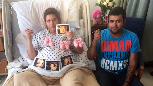 Sylvia Hernandez and Roel Torrez,welcomed Catalina, Ximena and Scarlett on May 16. (Source, Corpus Christi Medical Center)