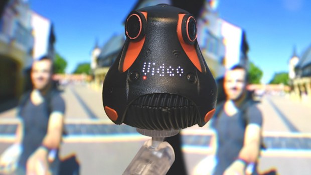 Audio-visual entertainment of the future could be in 360 degrees, judging by products unveiled at the Consumer Electronics Show in Las Vegas, like this 360-degree camera. (Getty)