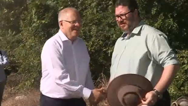 Prime Minister Scott Morrison with George Christensen.