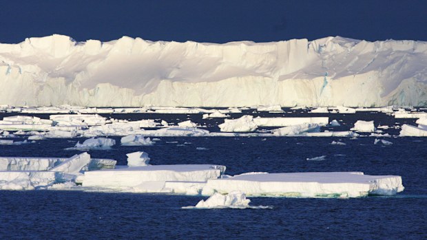 Researchers say the Totten Glacier, in Antarctica's Australian territory, is under threat from warming ocean temperatures. (AAP)