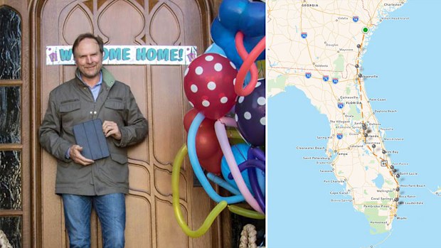 Shelby Bonnie and his Find My iPhone map of the missing iPad's journey. (Facebook/Shelby Bonnie )