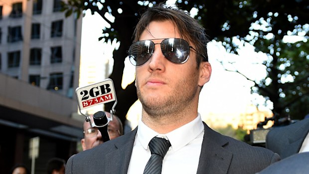 Thomas Kerr outside the Downing Centre District Court. (AAP)