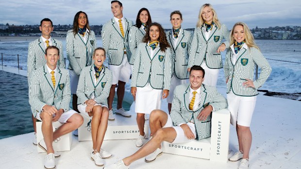 Australia's Olympic uniforms. (Getty)
