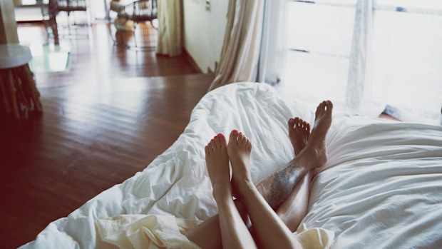 Couple in bed