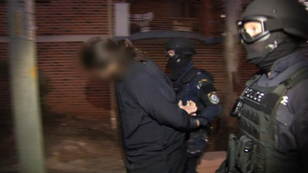 Counter terrorism police carried out a series of raids last week. (9NEWS)