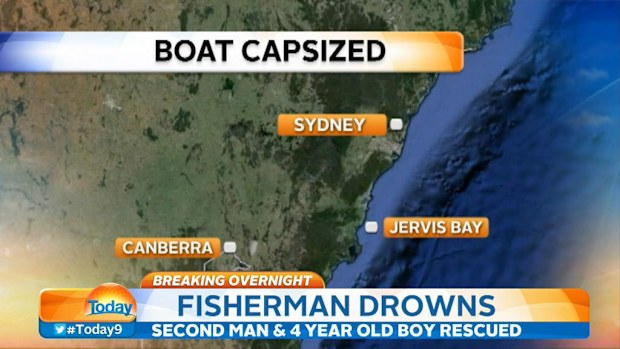 A man has died after a boat he was in capsized near Jervis Bay. (9NEWS)