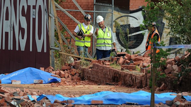 Grocon has been fined over a Melbourne wall collapse on March 28, 2013. (AAP)