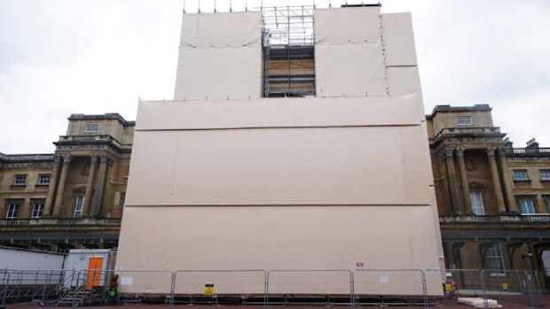 Buckingham Palace's massive refurbishment is ahead of schedule.