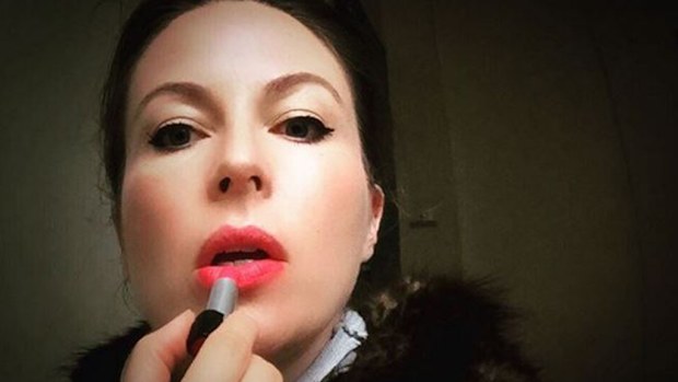 Lip service: Melinda Ayre applies makeup in front of her daughter and lets her wear it too if she likes. Image: Instagram/@beautyhunter1980