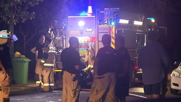 Fire crews at the scene. (9NEWS)