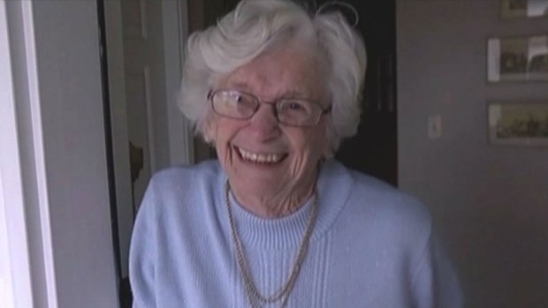 Tinney Davidson was tearful after 70 teens showed up on her doorstop on Valentine’s Day. (CHEK NEWS)