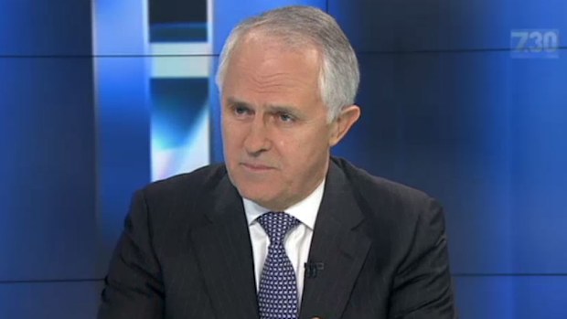 Communications Minister Malcolm Turnbull. (ABC/730)