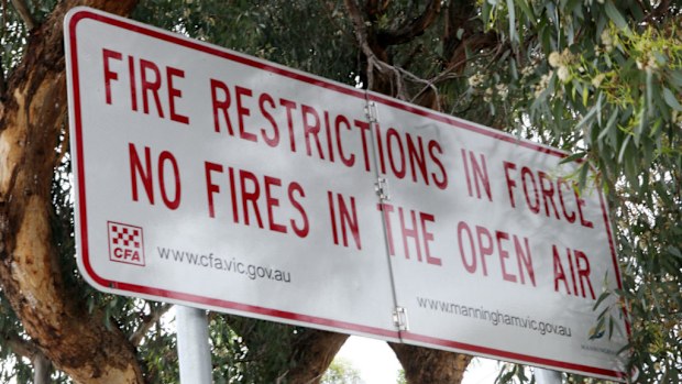 A total fire ban will be in place in parts of Victoria today. (AAP)