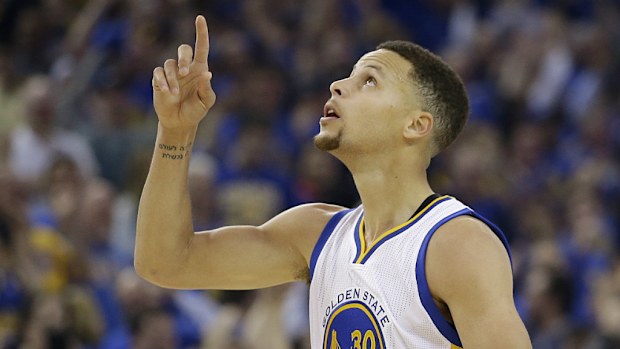 Superstar Steph Curry dropped 46 points in the record-breaking win. (AAP)