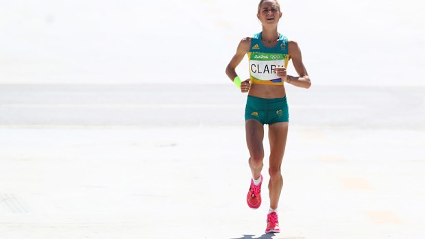 Milly Clark comes 18th in women's race in Rio. (Getty)