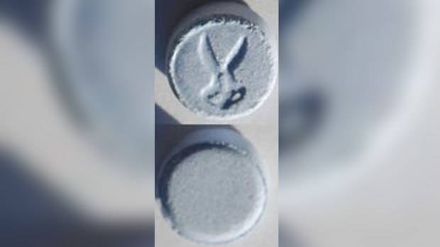 The ecstasy pills police believe was ingested by all four who overdosed. (NSW Police)