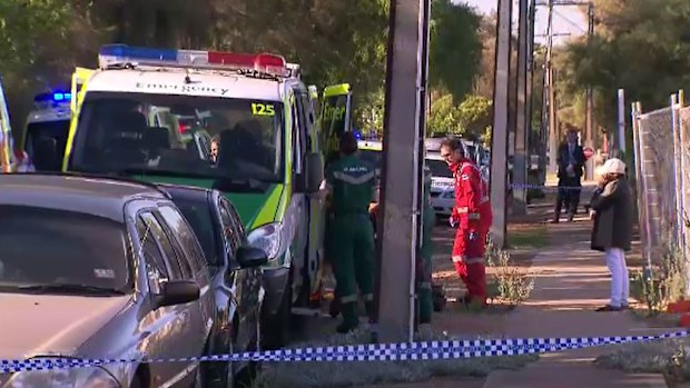 Emergency services at the scene. (9NEWS)