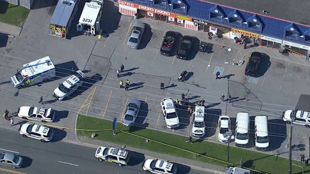Two people were shot dead at the Moka Expresso Bar in Woodridge. (CTV)