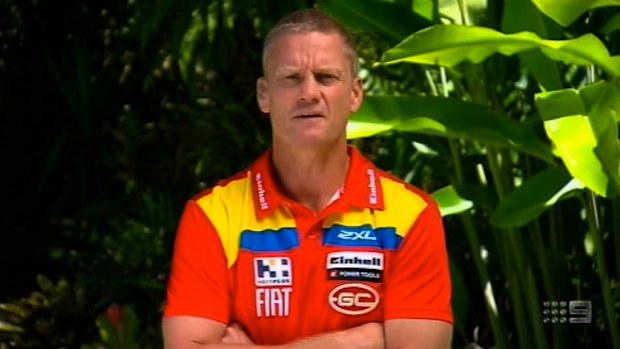 Outgoing Gold Coast Suns coach Guy McKenna.
