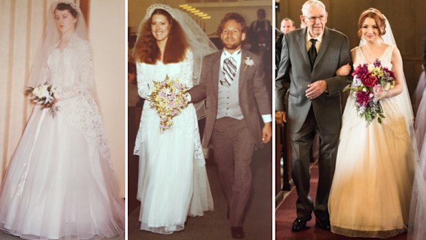 The vintage dress has been altered since it was first worn more than 60 years ago. (Chameleon Imagery) 